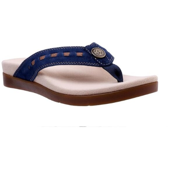 REVITALIGN Orthotic  Women's Laguna Slide Sandal Size 7 B (Wide) NAVY - Picture 1 of 6